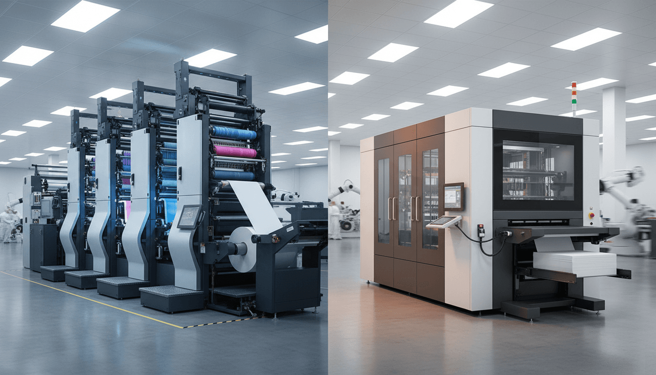 Offset vs digital printing technology comparison