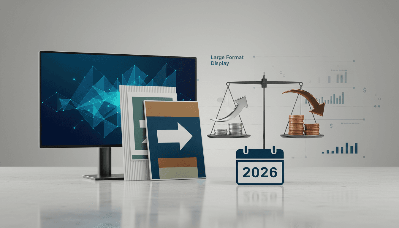 Large Format Display vs Traditional Signage Cost Comparison: A 2026 Decision Framework